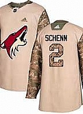 Phoenix Coyotes #2 Schenn Camo Adidas Veterans Day Practice Jersey,baseball caps,new era cap wholesale,wholesale hats